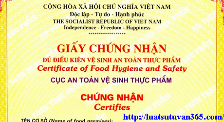 Lưu ý khi xin cấp giấy chứng nhận kiểm tra an toàn thực phẩm