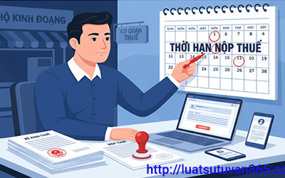 Thời hạn kê khai và nộp thuế hộ kinh doanh mới nhất